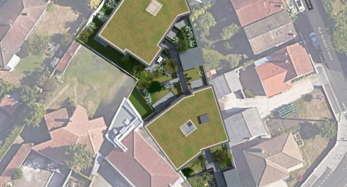 A vendre : Caudéran proche Saint Amand Très jolie Copropriété Neuve et Arboré avec de grands espaces Verts